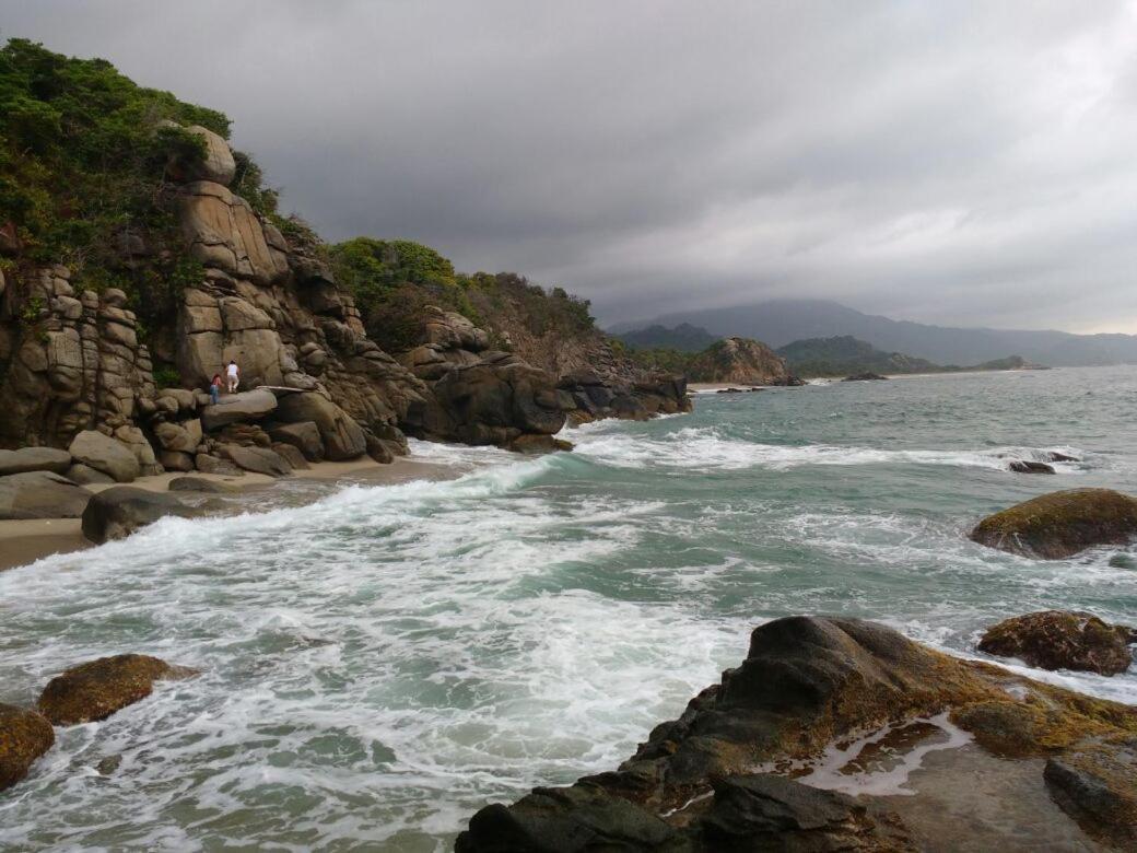 Bed and Breakfast Camping Castilletes Parque Tayrona Ель-Зайно Екстер'єр фото