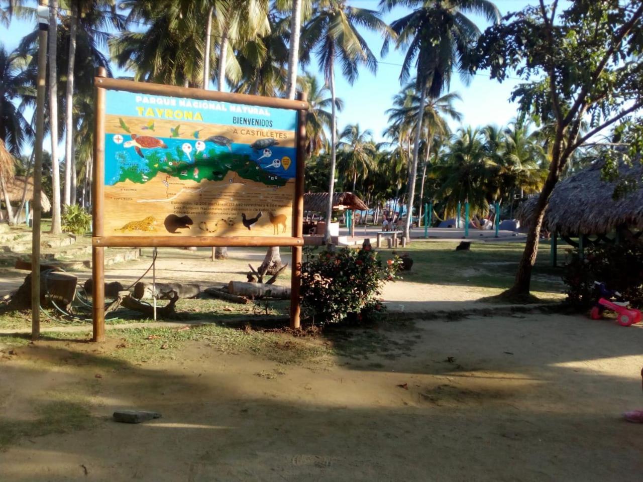 Bed and Breakfast Camping Castilletes Parque Tayrona Ель-Зайно Екстер'єр фото